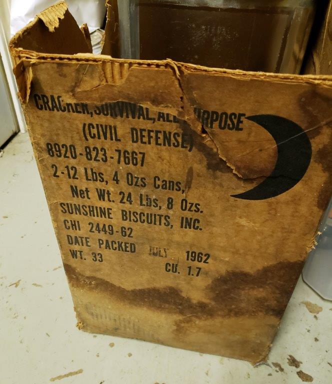 Civil Defense Ration Survival Crackers - July 1962, Never Opened