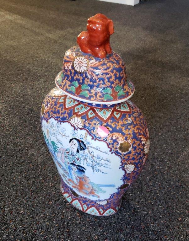 Pair of Chinese Porcelain Temple Jars